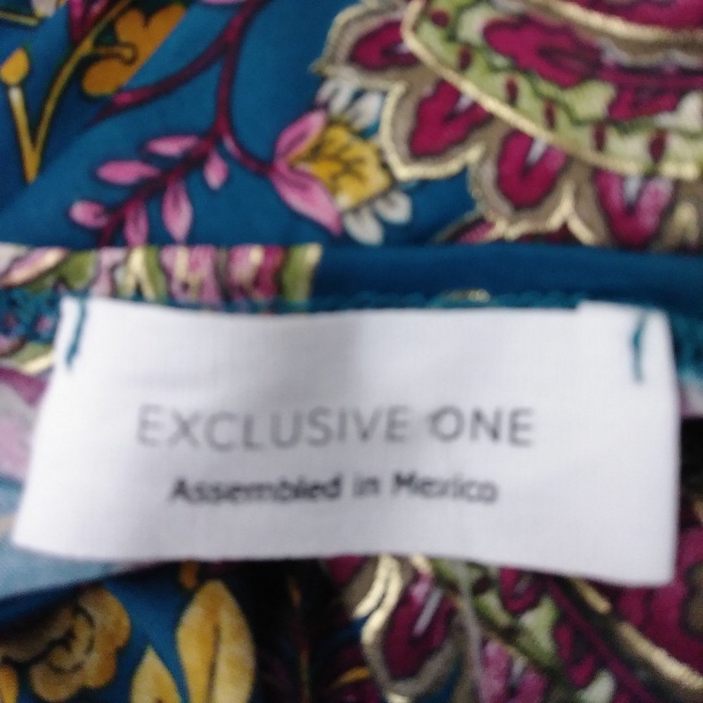 NEW Exclusive One 3/4 sleeve blouse 1X 2X 3X - Picture 6 of 8